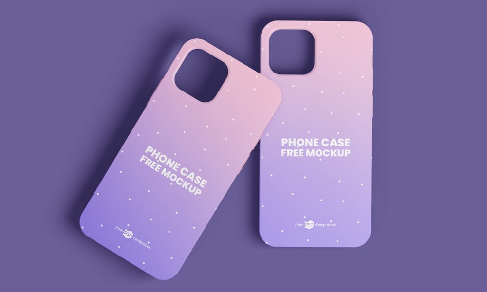 Free Realistic iPhone Case Mockup PSD