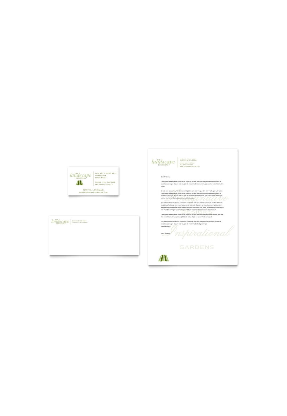 Garden Landscape Design Letterhead Template