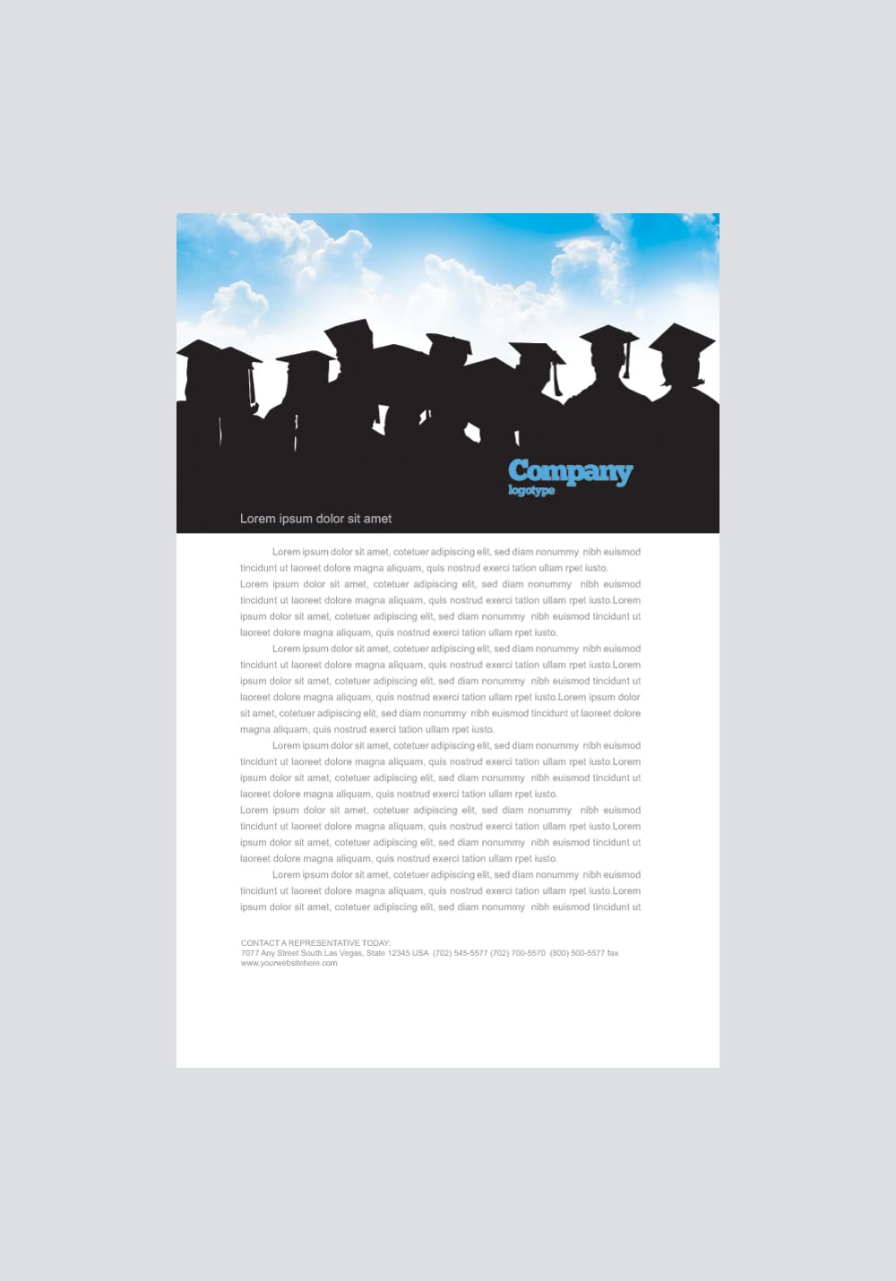 Graduates Letterhead Template