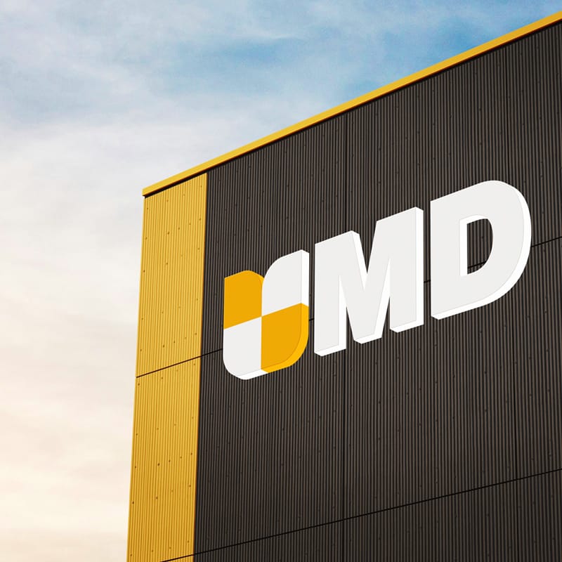 Hall Logo Mockup PSD