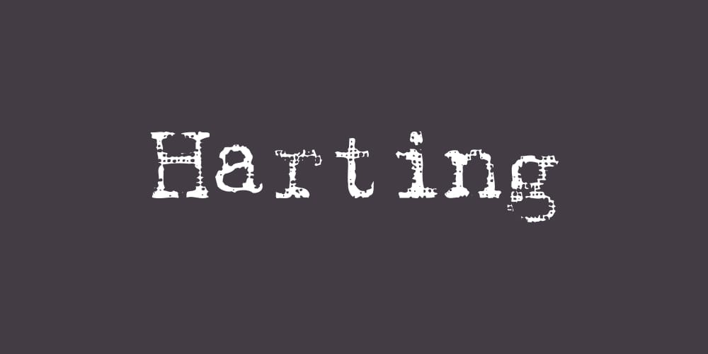Harting Typewriter Font