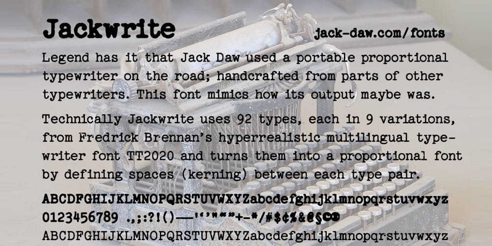 Jackwrite Font