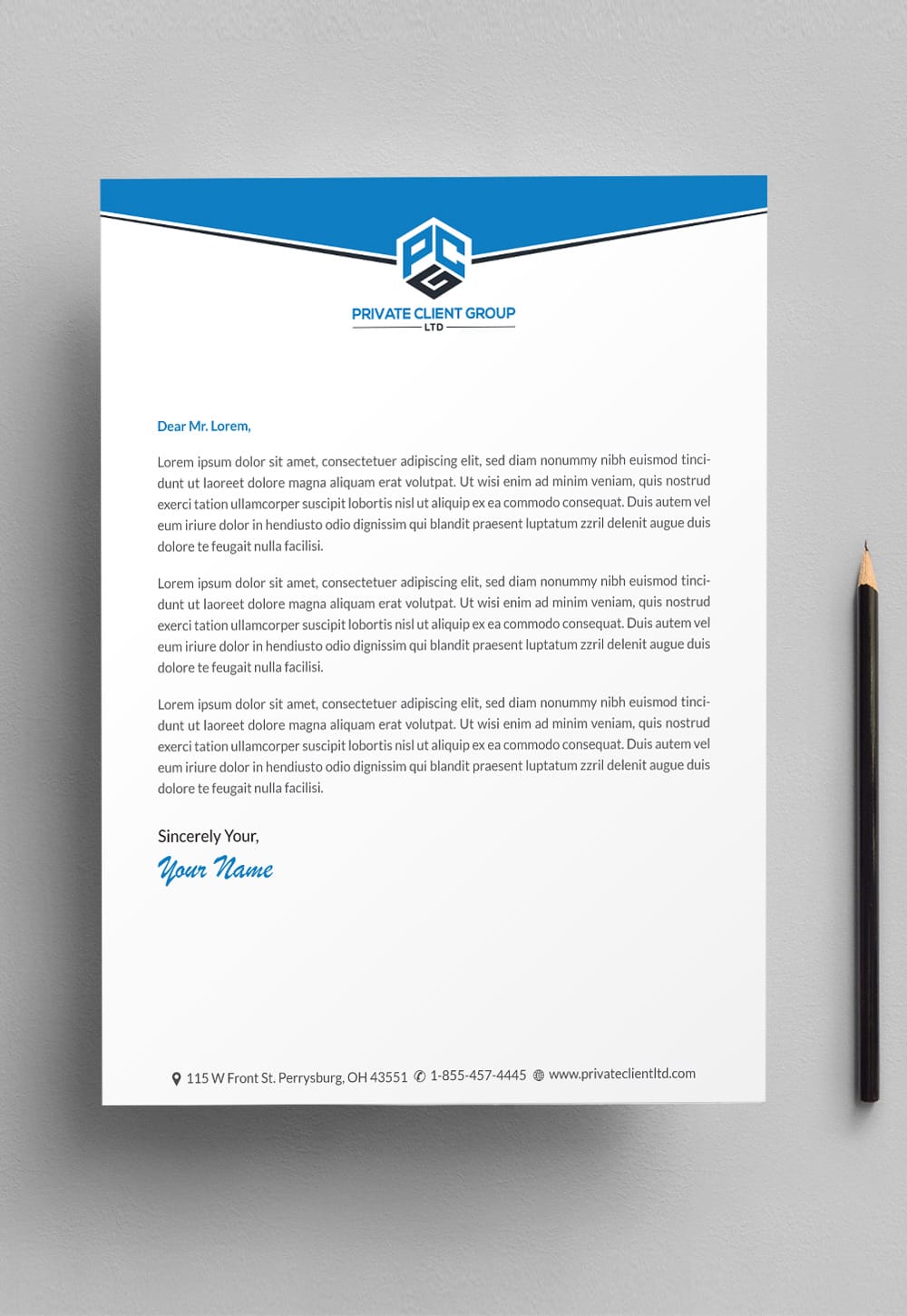 Letterhead Design for Accounting