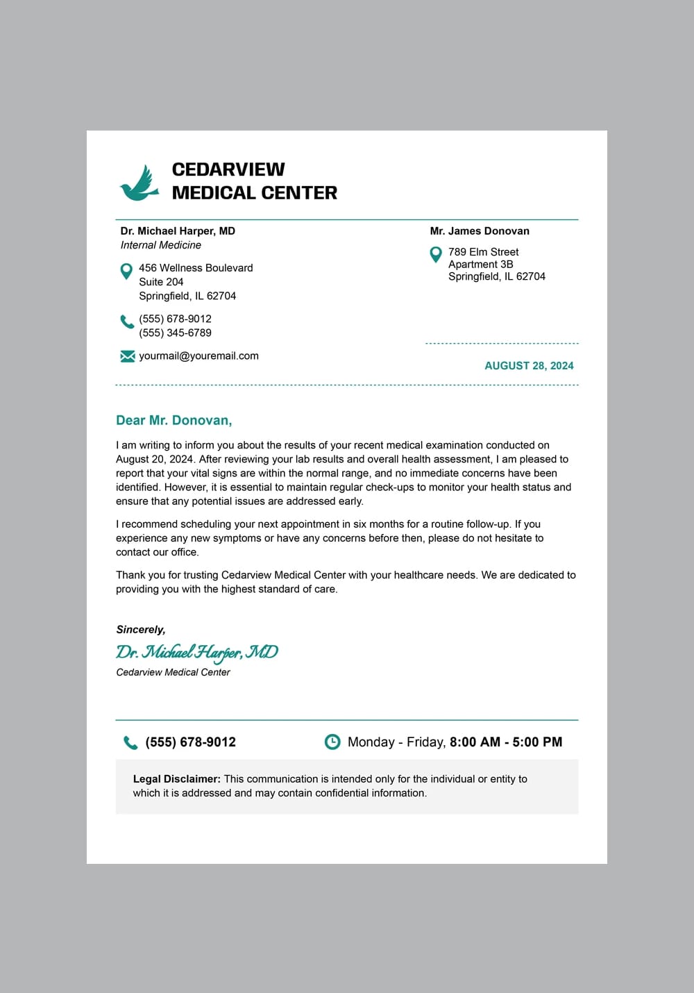 Medical Letterhead Template 