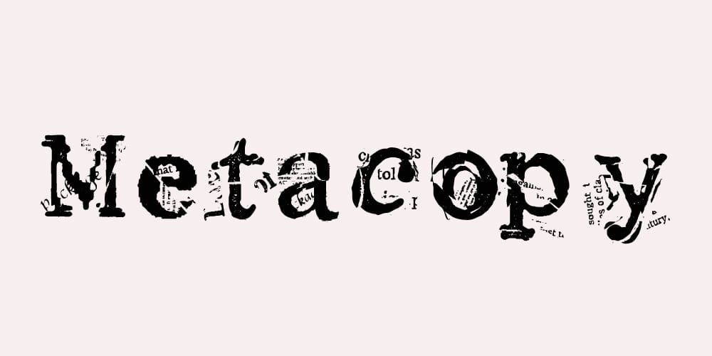 Metacopy Font