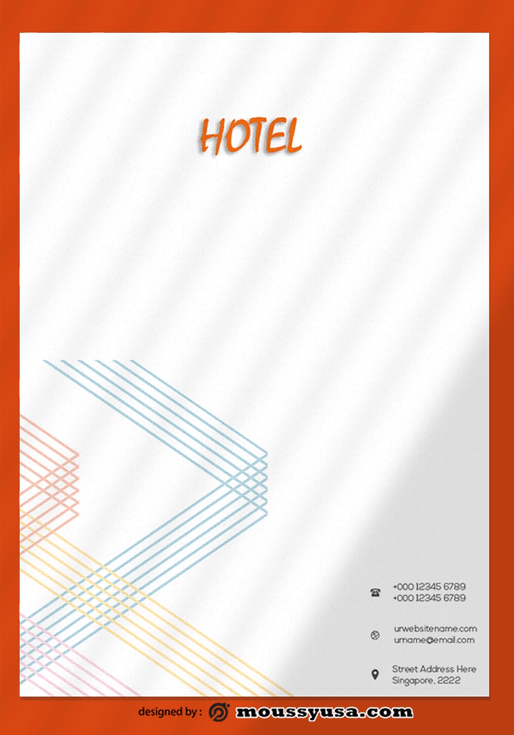 Modern Hotel Letterhead Templates