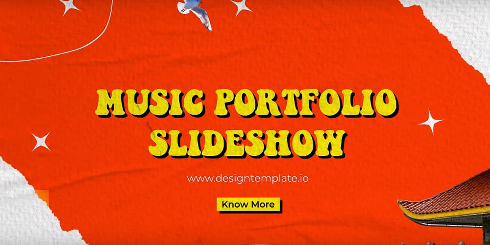 Music Portfolio Slideshow After Effects Template