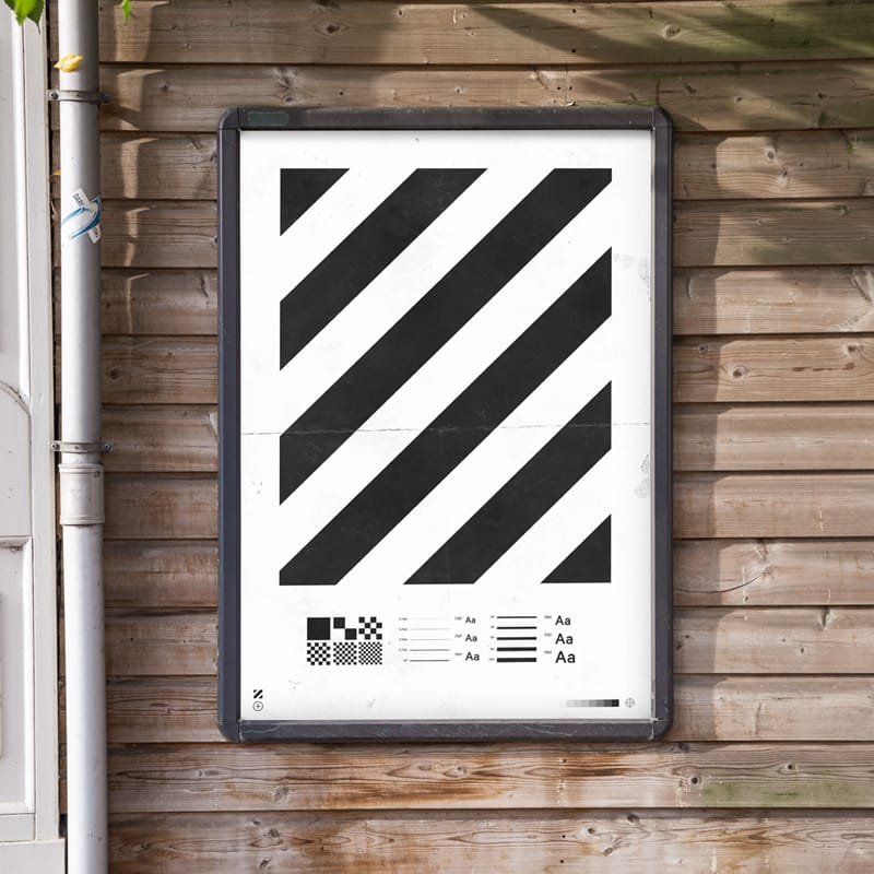Outdoor City Poster Mockup Template PSD