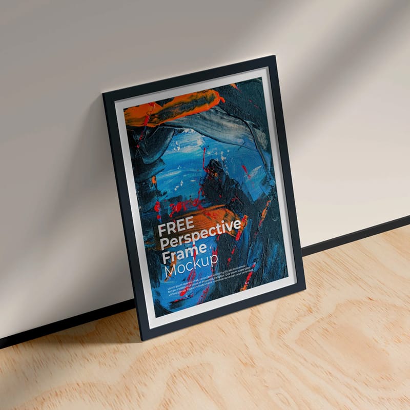 Perspective Frame Mockup PSD