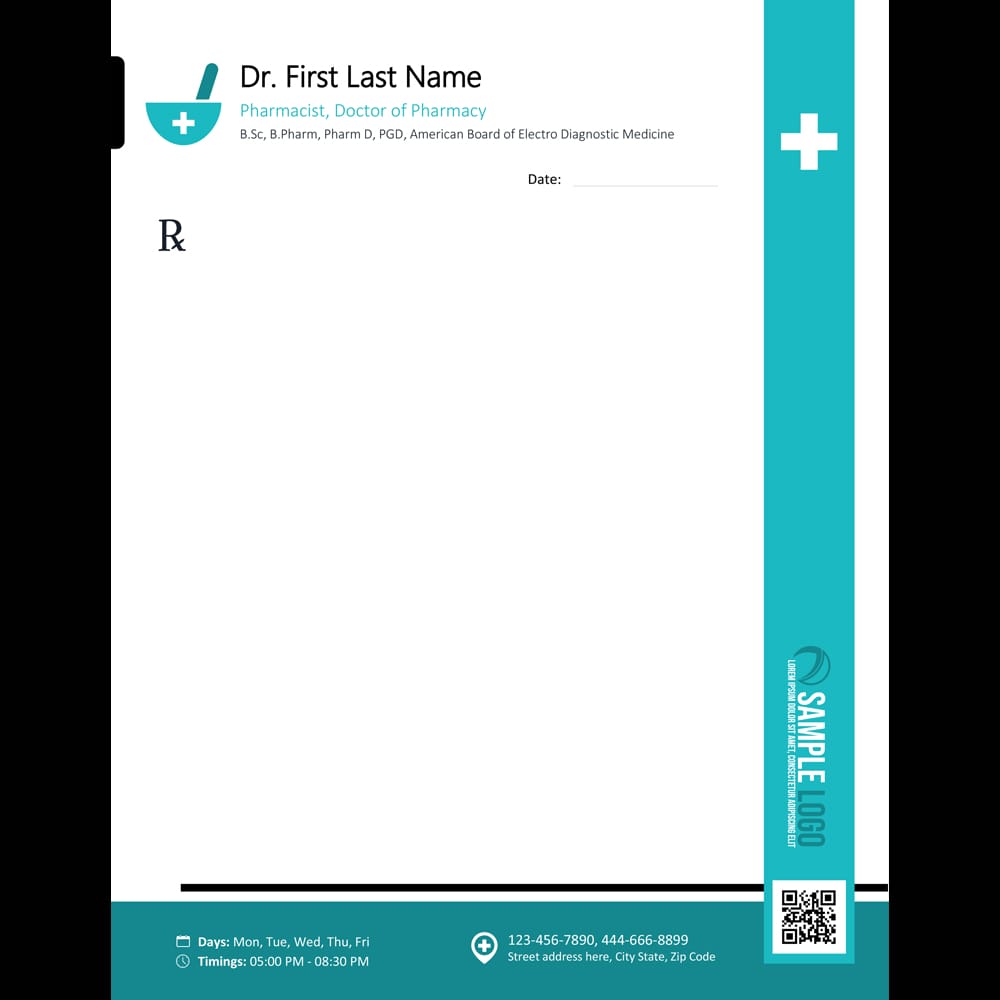 Pharmacist Prescription Template