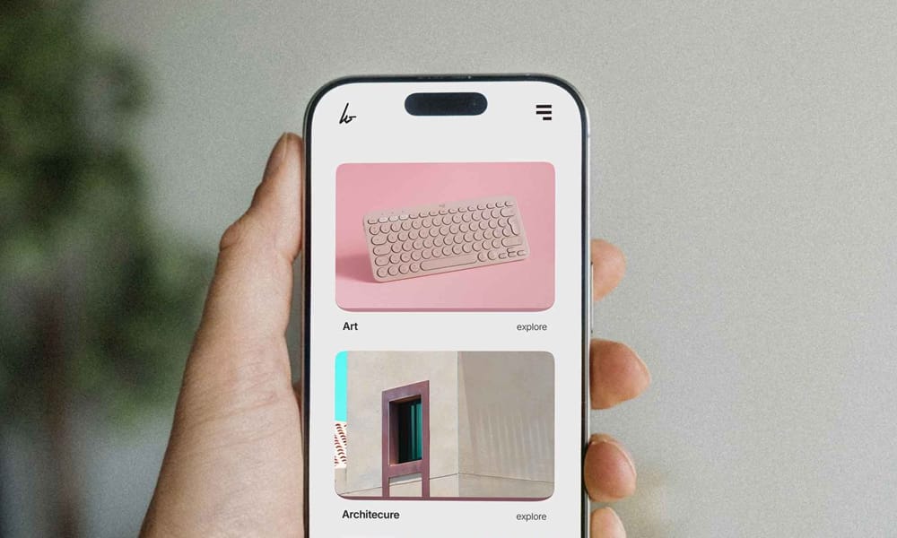 Photo-Based iPhone 16 Mockup PSD