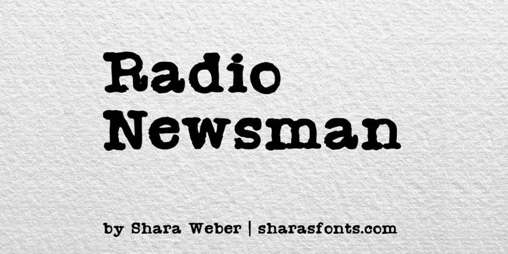 Radio Newsman Font