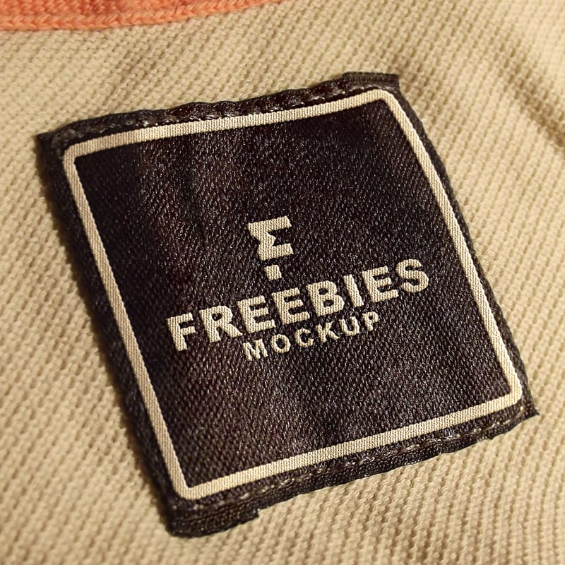 Realistic Clothes Effect Logo Mockup PSD