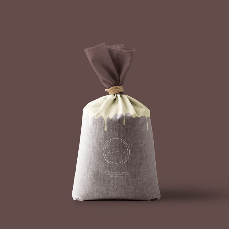 Rice Sack Bag Mockup PSD