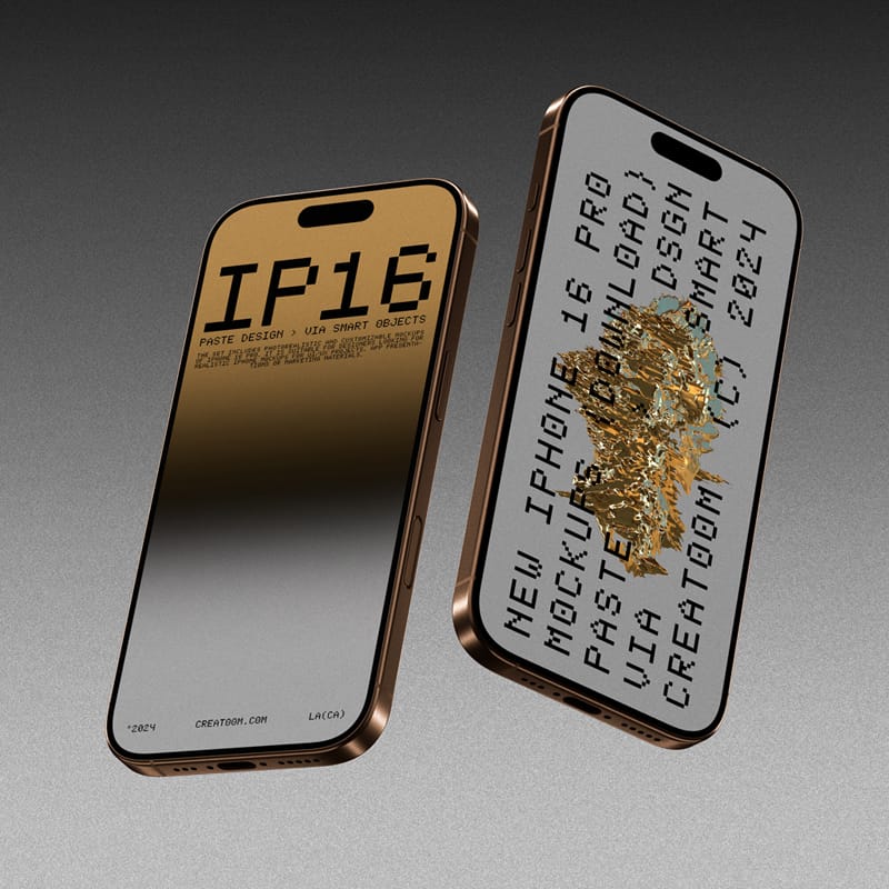 Scene With iPhone 16 Pro Mockups PSD