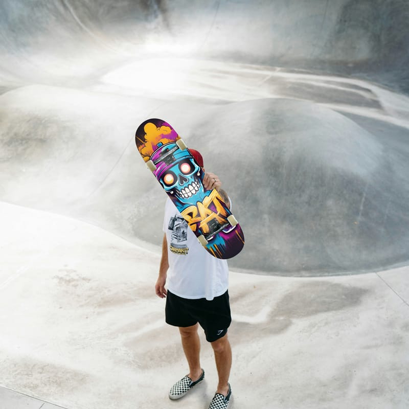 Skateboard Mockup Design PSD