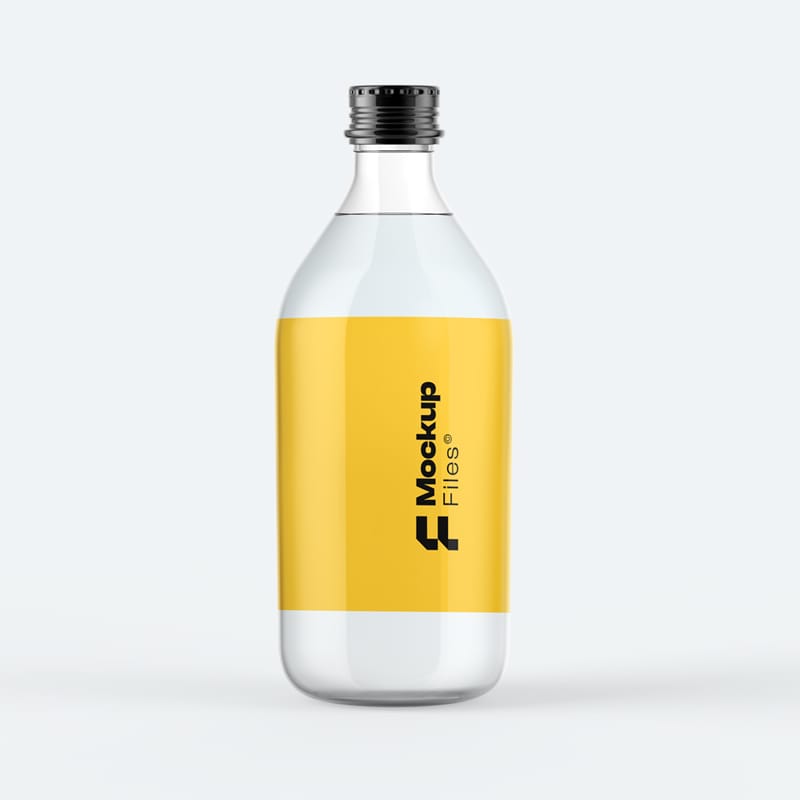 Tonic Bottle Mockup PSD