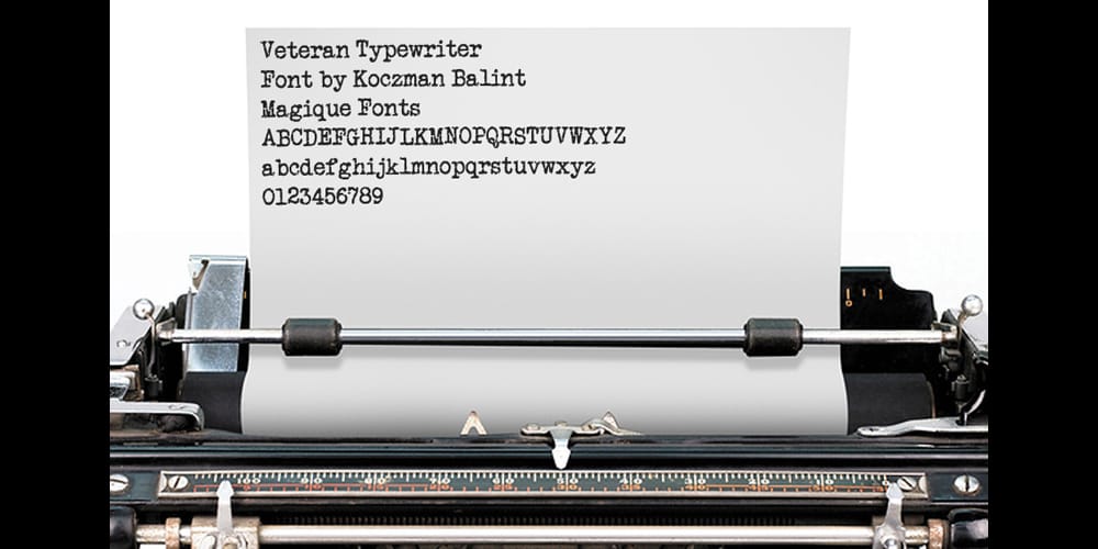Veteran Typewriter Font 