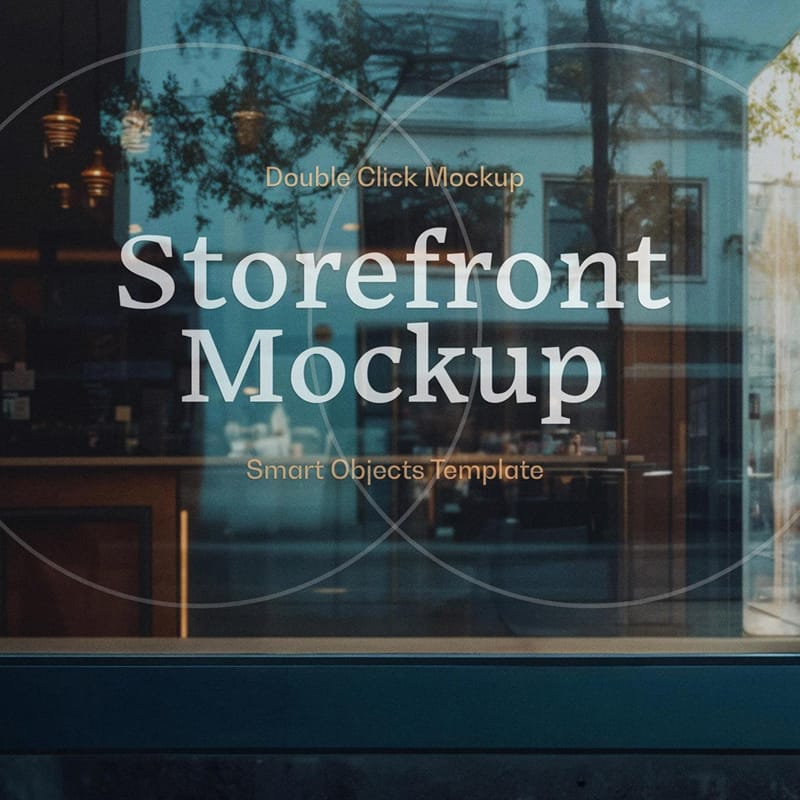 Window Logo Mockup PSD