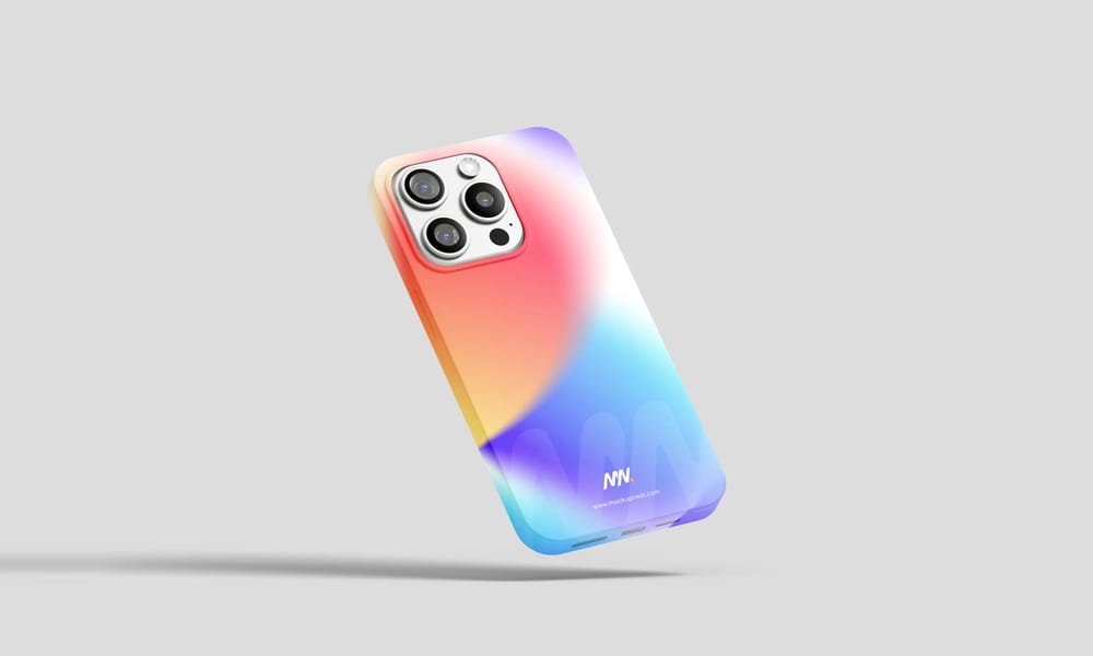 iPhone 15 Pro Cover Mockup PSD