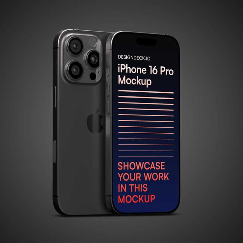 iPhone 16 Pro Mockups PSD