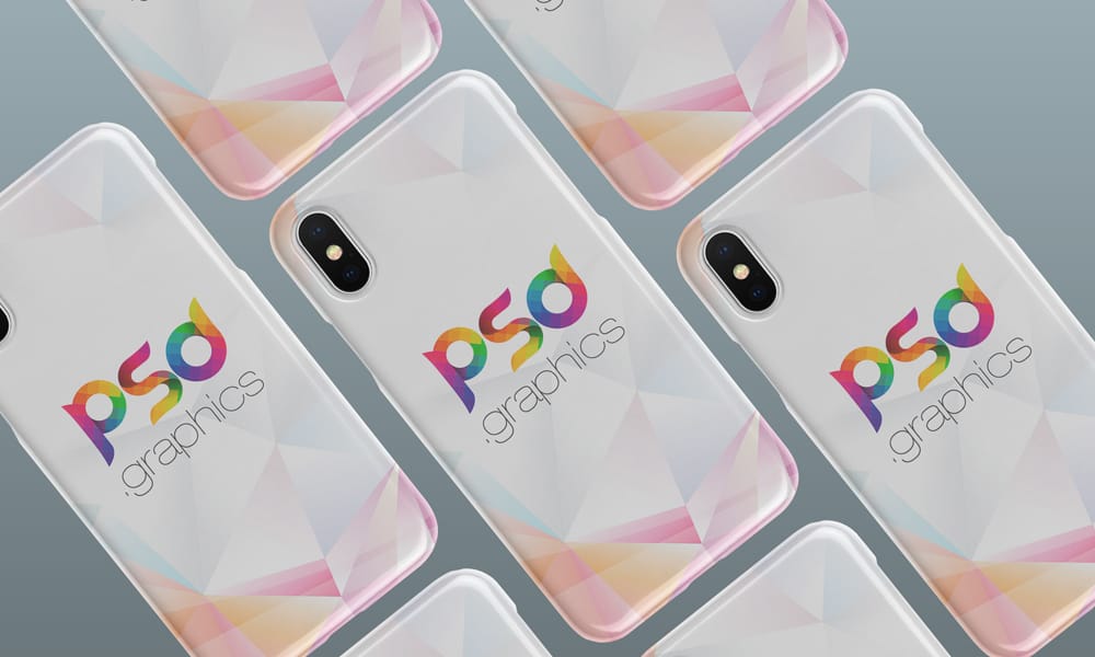 iPhone XS Case Mockup PSD