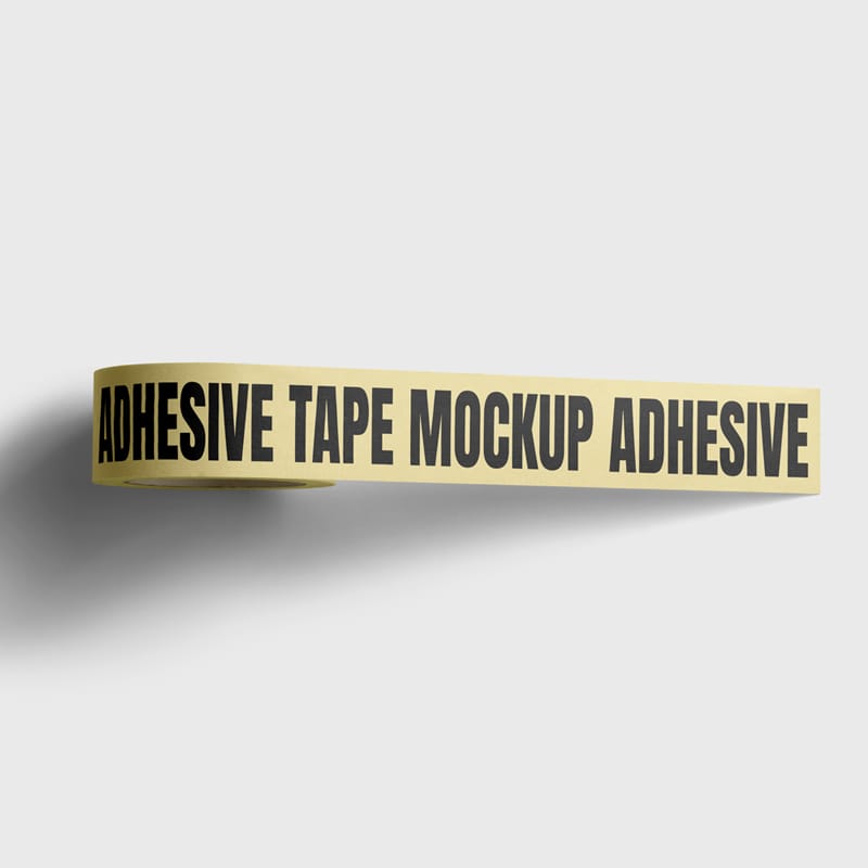 Adhesive Tape Top View Mockup PSD