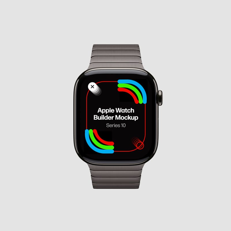 Apple Watch Builder Mockup PSD
