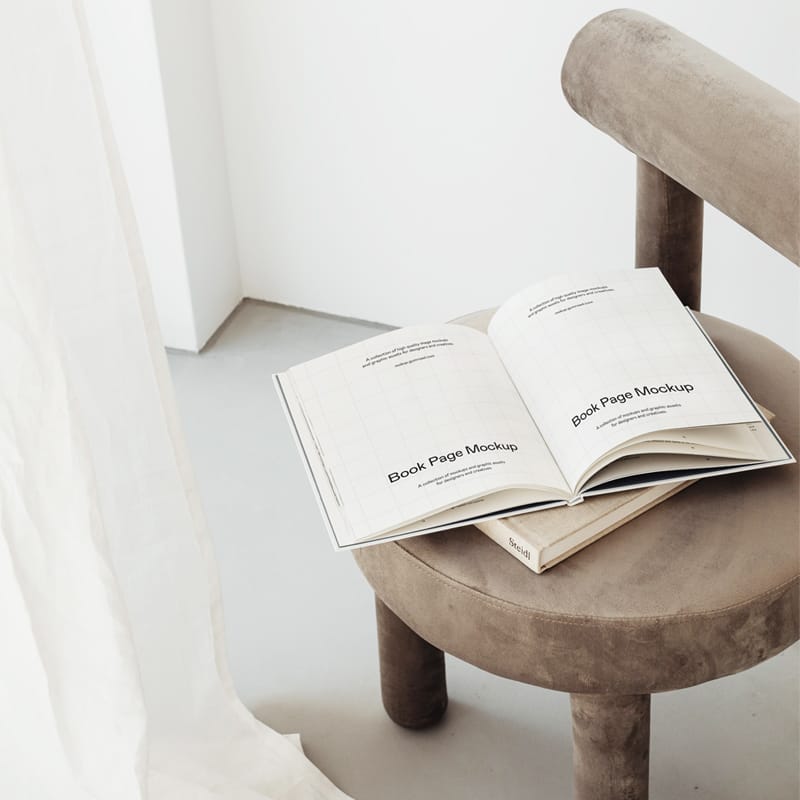Book Page Mockup PSD