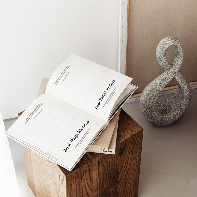 Book Page Mockup Template PSD