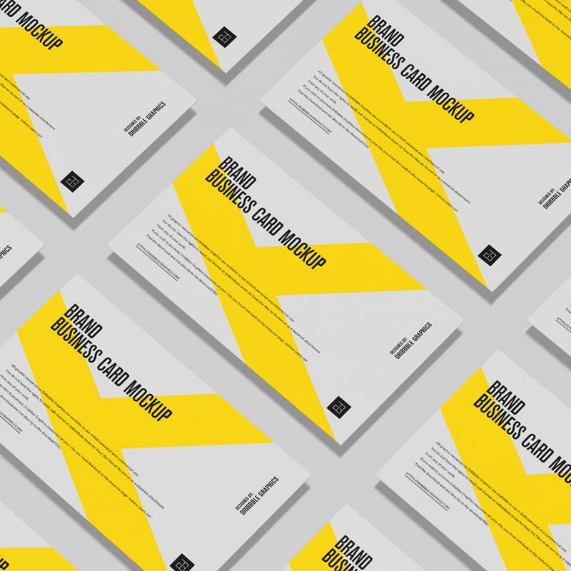 Brand Business Card Mockup Template PSD