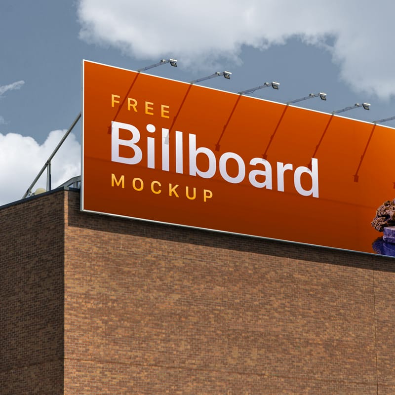 Building Billboard Mockup Template PSD