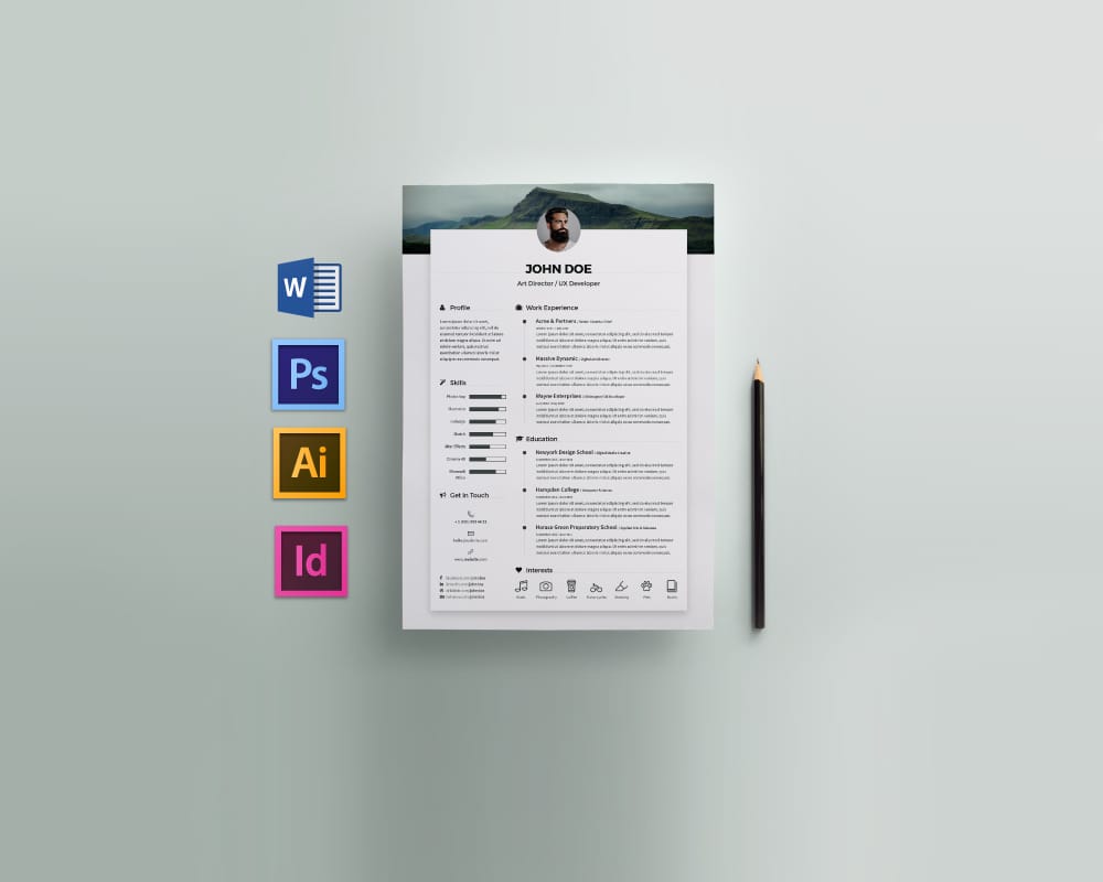 Clean Resume CV Template