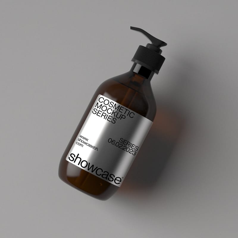 Cosmetics Bottle Mockup Design PSD