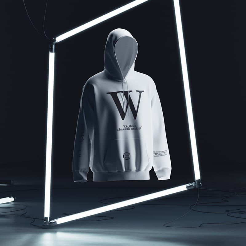 Floating Hoodie Mockup PSD