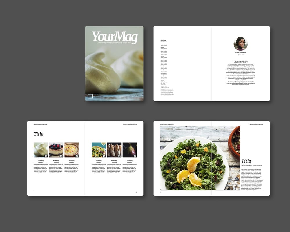 Food Magazine Layout