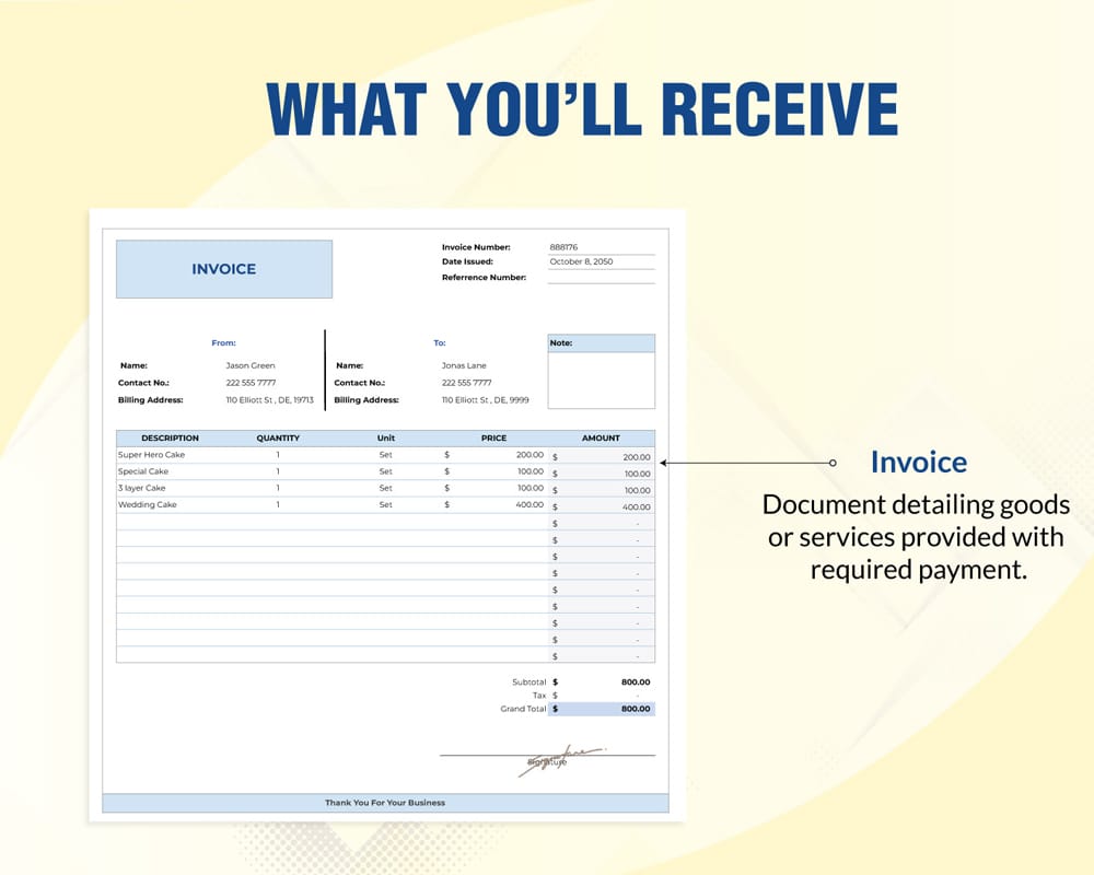 Free Basic Invoice Template