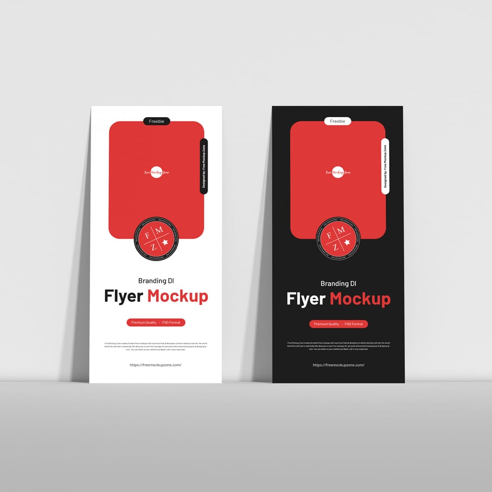 Free Branding Dl Flyer Mockup Template PSD