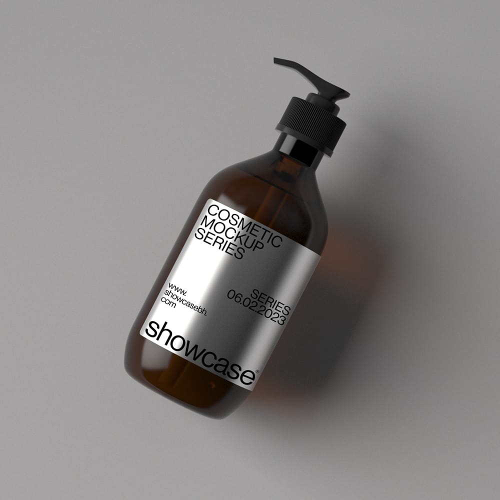 Free Cosmetics Bottle Mockup Design PSD