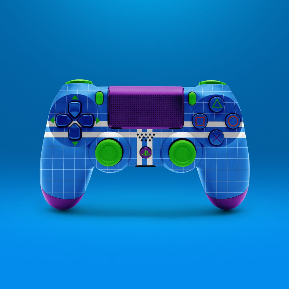 Free E-Sports Playstation Controller Mockup PSD