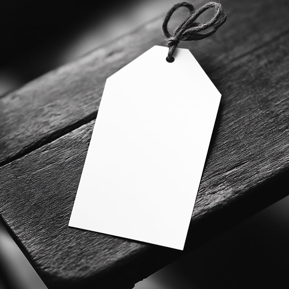 Free Elegant Label Tag Mockup PSD