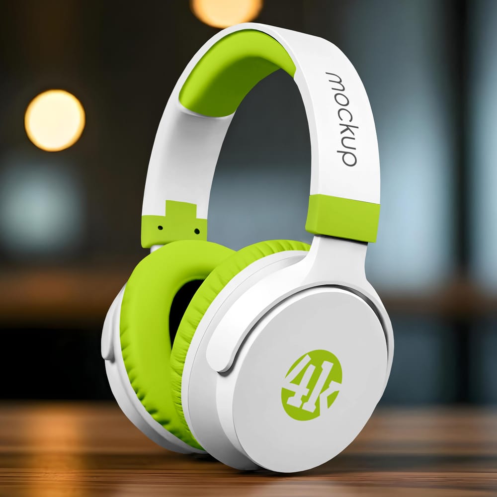 Free Headphones Mockup PSD