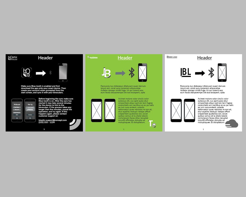 Free Instruction Book Template