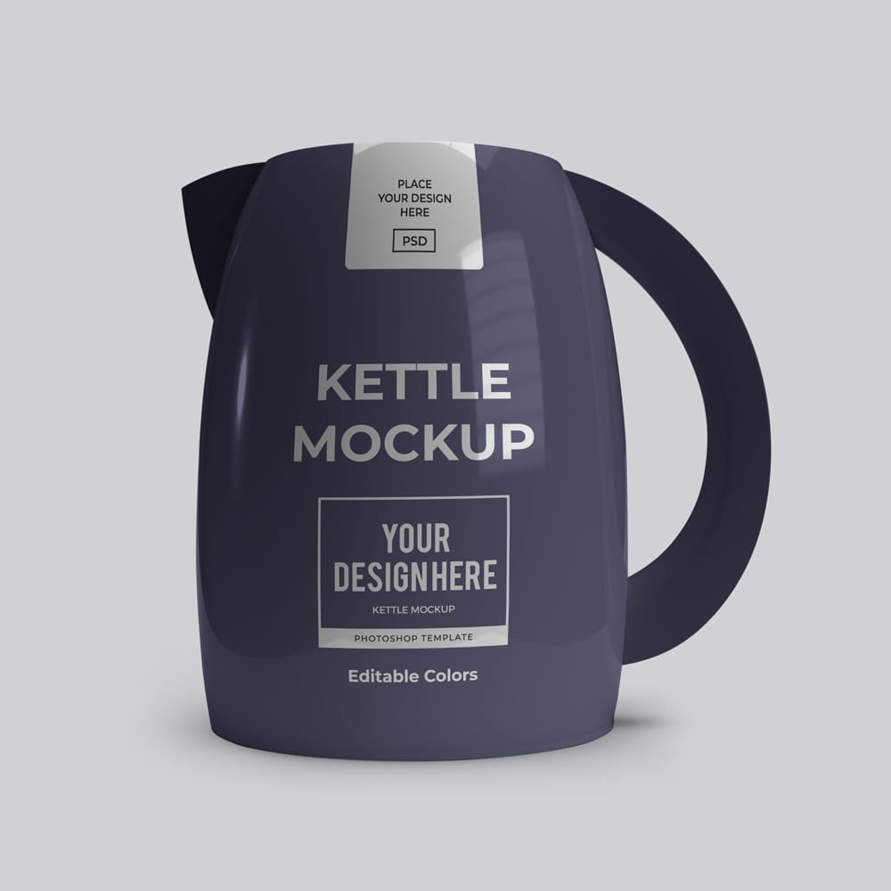 Free Kettle Mockup PSD