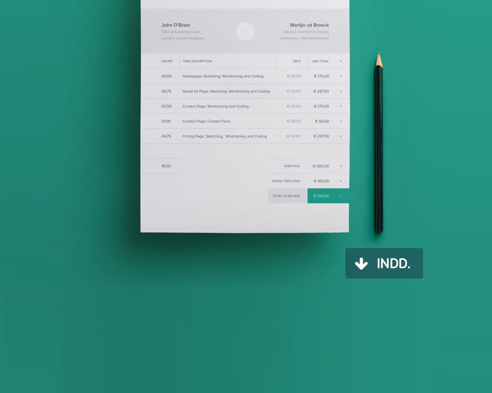 Free Modern Invoice Template