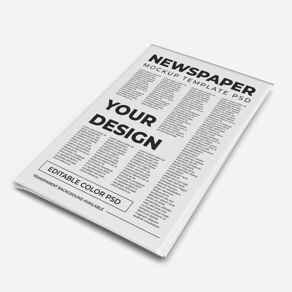 Free Newspaper Mockup Template Set PSD