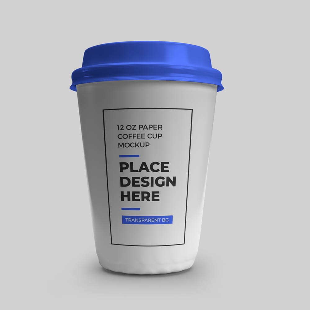 Free Paper Cup 12 Oz Mockup PSD