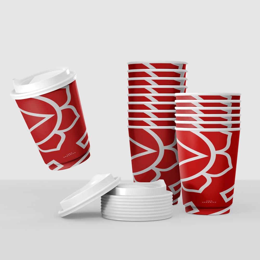 Free Photorealistic Paper Cup Mockup PSD