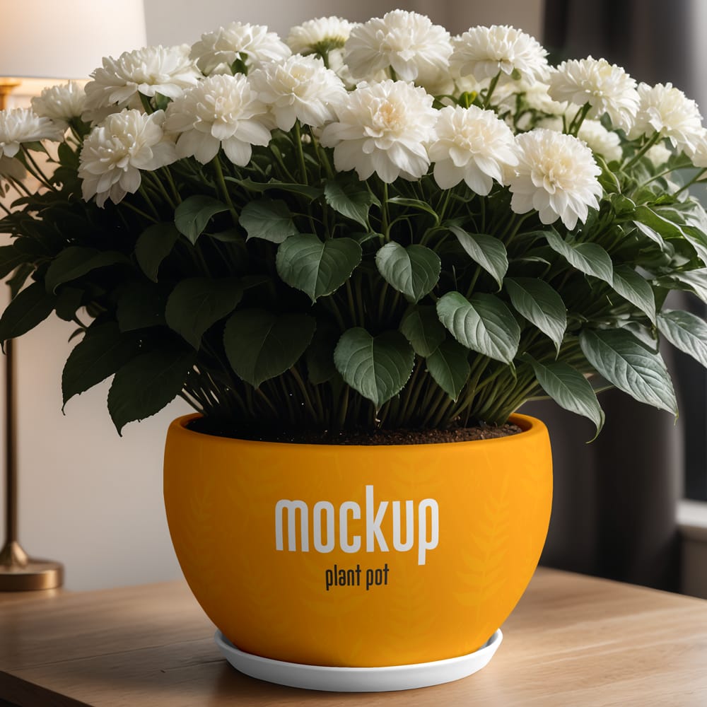 Free Plant Pot Mockup PSD