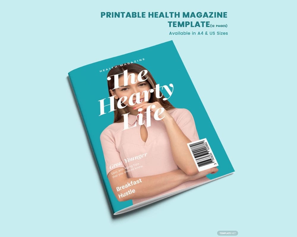 Free Printable Health Magazine Template